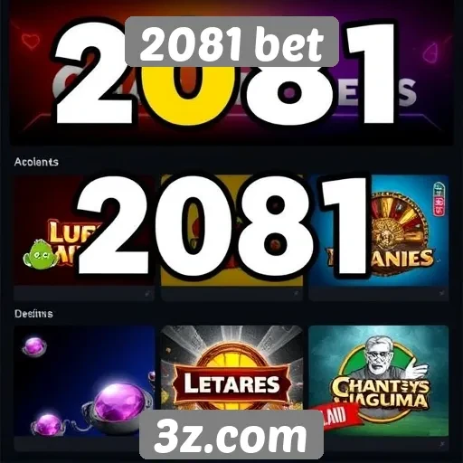 Opções de jogos disponíveis na plataforma 2081 bet